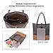 ArcEnCiel Women's Canvas Shoulder Hand Bag Tote Bag (Maroon)