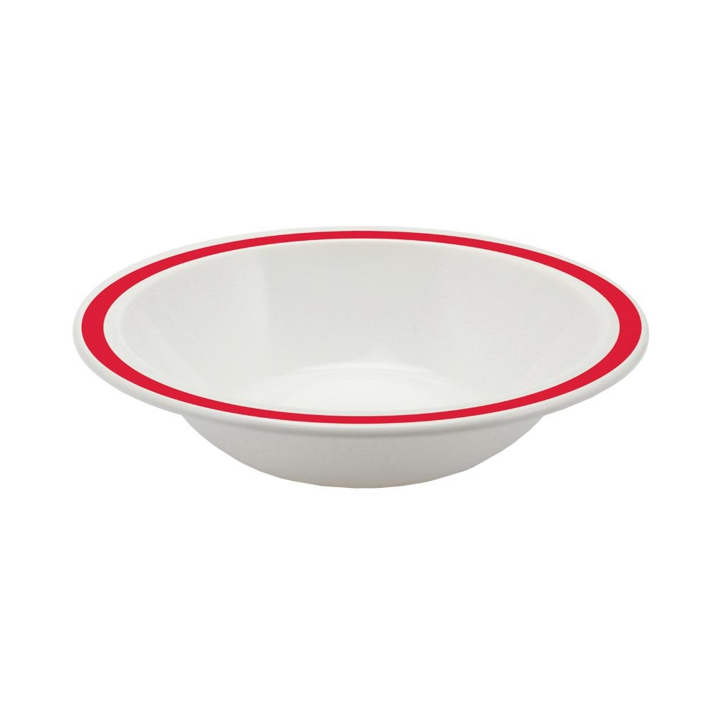 NRS Healthcare Red Rimmed Bowl