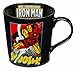 Vandor 26266 Marvel Iron Man 12 oz Ceramic Mug, Black, Yellow, and Red