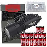 SureFire X300U-A Ultra High Output 600 Lumens LED Weapon Light with 12 Extra CR123A and 3 Alliance Gadget Battery Case