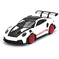 Diecast Collectible Model Car Compatible with Mini GT Porsche 911 GT3 RS Weissach Package, 1:64 Scale, White with Pyro Red, Limited Edition Die-Cast MGT00706