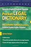 Spanish-English/English-Spanish Pocket Legal Dictionary