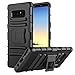 MoKo Samsung Galaxy Note 8 Case, Shock Absorbing Hard Cover Ultra Protective Heavy Duty Case with Holster Belt Clip + Built-in Kickstand for Samsung Galaxy Note 8 (2017) - Black