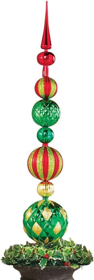 Decorative Garden Stakes - Collections Etc Elegant Christmas Ornaments Porch Planter Finial Stake