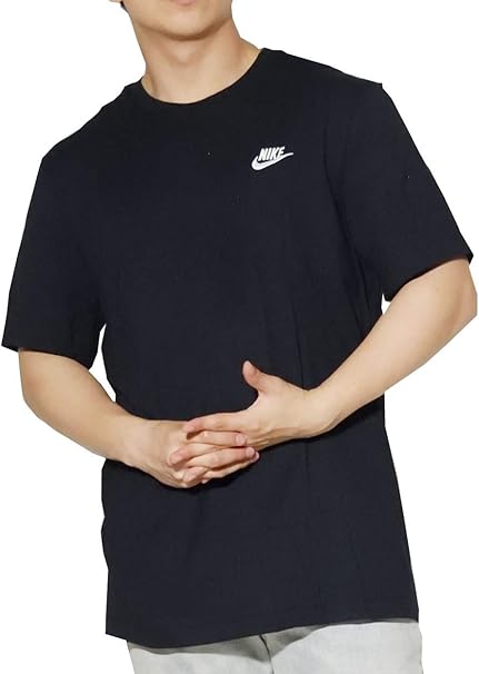 Amazon ナイキ Nike Tシャツ メンズ 大きいサイズ ロゴ ワンポイント シンプル カジュアル Tshirt メンズ ブラック 黒 Xl 並行輸入品 Tシャツ カットソー 通販