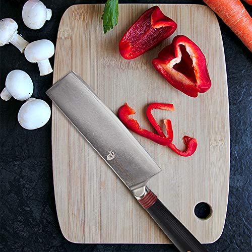TUO Cutlery Nakiri Knife Damascus Vegetable Cleaver Kitchen Knives