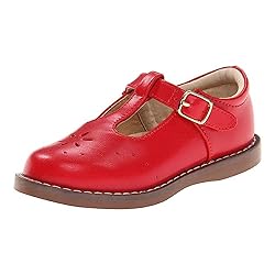 FOOTMATES Sherry Mary Jane Hook and Loop Leather