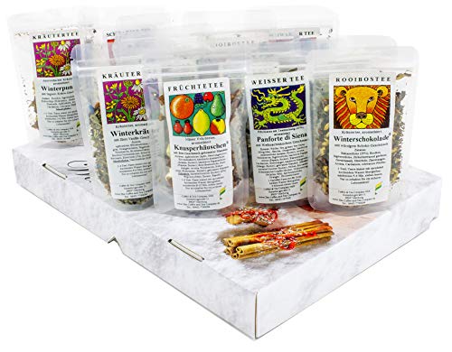XXL großes Tee Geschenk-Set "Winter" - die winterliche Teebox mit tollen Wintertees in hübscher Geschenkbox – Bild 3