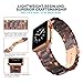 Wearlizer Compatible with Apple Watch Band 42mm 44mm Womens iWatch Lightweight Resin Wristband Replacement Bracelet Mens Cool Sport Strap with Metal Steel Clasp Series 4 3 2 1-Deep Rose Gold+Tortoise