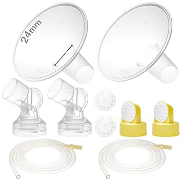 Amazon Com Nenesupply Gentlefit Pump Parts 24mm Compatible With Medela Pump In Style Breastpump Not Original Medela Pump Parts Replace Medela Personalfit Connector And Medela Breastshield Valve Membrane Tubing Baby