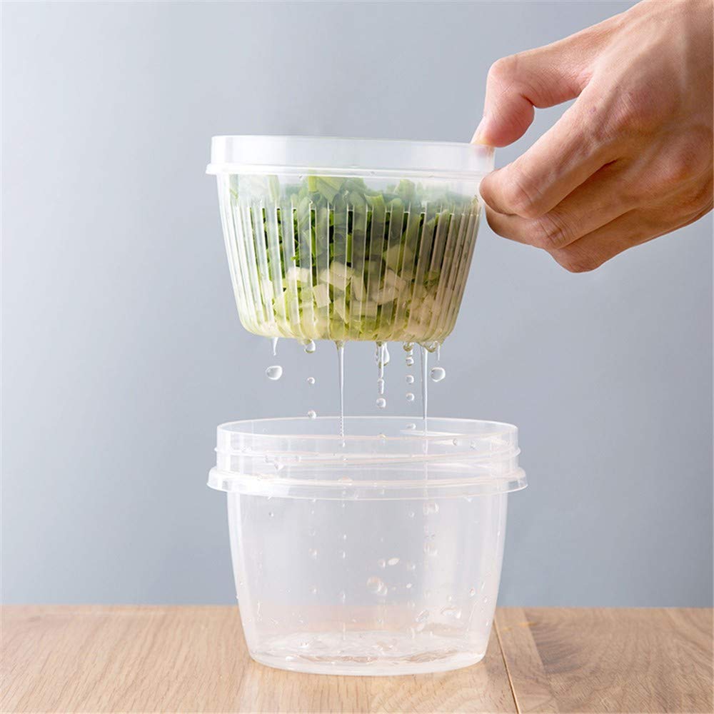 LQY Bandeja Caja sellada de Drenaje Redondo para Jengibre ajo ...