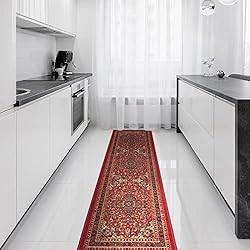 Machine Washable Medallion Oriental Design Non-Slip