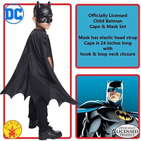 Rubie S Costume Boys Dc Comics Batman Cape Mask Set Costume One Size
