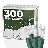 300 Clear Miniature Christmas Lights Set - Mini Holiday String Lights