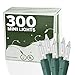 300 Clear Miniature Christmas Lights Set - Mini Holiday String Lights