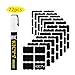 Kicty Unique Chalkboard Labels with Liquid Chalk Marker - Premium Stickers for Jars (72 Pcs)