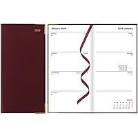 Letts of London® 2026 Classic Weekly/Monthly Planner, 12 Months, January to December, Gold Corners, Vertical, Slim Size, 6.62