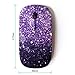 KawaiiMouse [ Optical 2.4G Wireless Mouse ] Glitter Purple Shiny Dark Bling