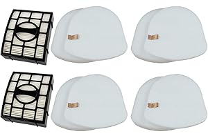 Dttery ZU561 UV730 Filters Replacement for Shark ZU560 ZU660 UV650 UV725 ZD201 ZD400 CU530 Rotator Navigator Lift-Away Upright Vacuum Part XFFK560 XHEPA560 XFFKZD400 XHFZD400, 4 Foam, 4 Felt, 2 HEPA