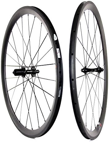 LANDMYTH 700C Bicycle Wheelset 38mm Depth Clincher Carbon Road Bike Wheels