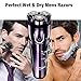 Electric Razor for Men, FLYCO Electric Shavers for Men Wet & Dry with Pop-up Trimmer, Waterproof Mens Razors for Shaving Electric Cordless Rechargeable Rotary Razors Purple