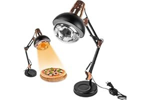 DUEBEL Heat Lamp for Food, Pretzel Warmer, Portable Catering Food Warmer for Buffet, Catering, Restaurant, Parties, Holidays and Entertaining, Concession Stand Supplies