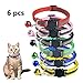 TCBOYING Breakaway Cat Collar with Bell, Kitten Collars Reflective Cat Collars - Ideal Size Pet Collars for Cats or Small Dogs