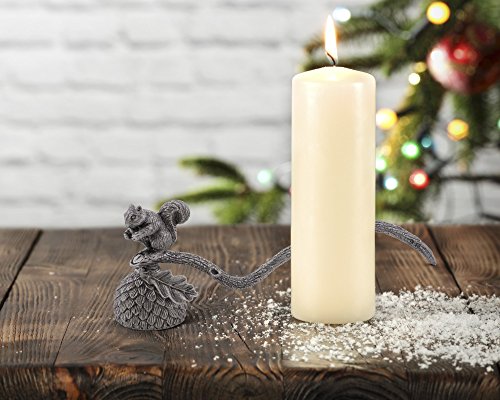 Vagabond House Pewter Squirrel Candle Snuffer 10