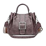 WILLTOO Retro Leather Handbag Satchel Purse