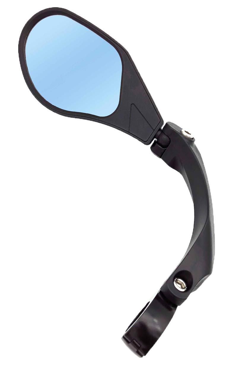 Hafny Handlebar Bike Mirror, HD, Blast-resistant, HD Glass Lens (Anti-glare Blue Glass Left)