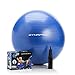 DYNAPRO Exercise Ball - 2,000 lbs Stability Ball - Professional Grade - Anti Burst Exercise Equipment for Home, Balance, Gym, Core Strength, Yoga, Fitness, Desk Chairs (Blue, 55 Centimeters)