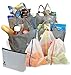 Reusable Grocery Bags | 8 Piece Set | Foldable Shopping Bags with Zippered Carrying Pouch |All The Bags You Need for a Complete Shopping Trip