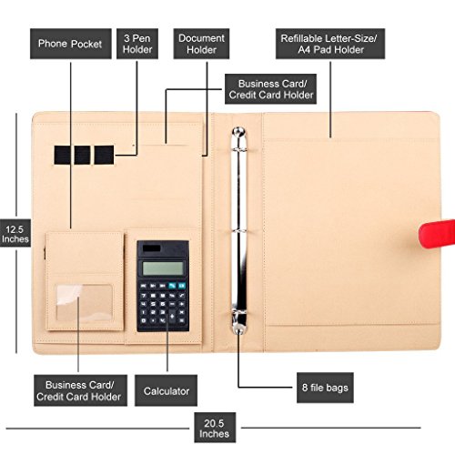 image for Z PLINRISE Plinrise High Grade Multifunction Letter Size Padfolio/Resu
