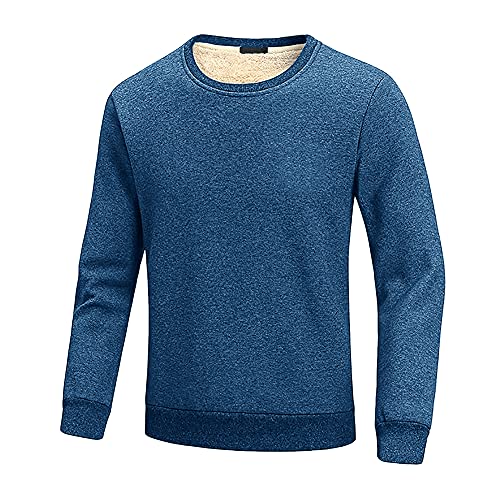 FASKUNOIE Men's Sweatshirts Warm Sherpa Lined