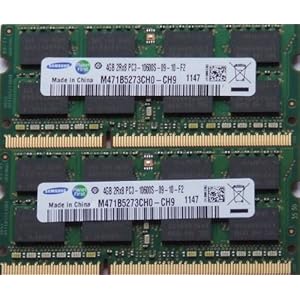 Samsung RAM-geheugen 8 GB kit, (2 x 4 GB), DDR3 PC3 10600, 1333 MHz, 204 PIN, SODIMM voor laptops