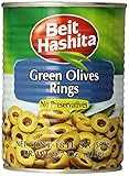 Beit Hashita Green Olives Rings, 18 Ounce (Pack of 12)