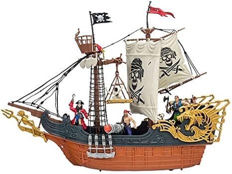 deluxe captain pirate ship playset