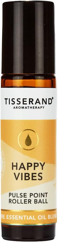 Tisserand Happy Vibes Pulse Point Roller Ball 100 Percent Essential Oils