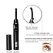 NIPOO Eyelash Curler with Comb - Heated Eyelash Curler Electric Eyelash Brush with Dual Temperature and Fast Heated Function, Growth - Massage Wand, Black
