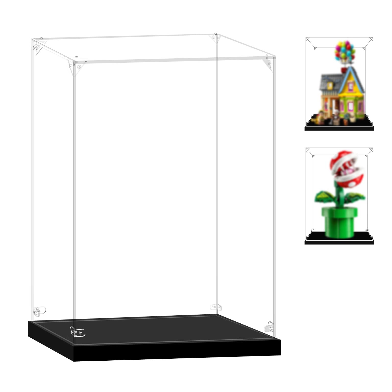 Photo 1 of LILIKAKA Display Case for Lego 43217 Up House or 71426 Piranha Plant, 8x6x12inches (20x15x30cm), Protect Your Collectibles from Dust with a Clear Showcase