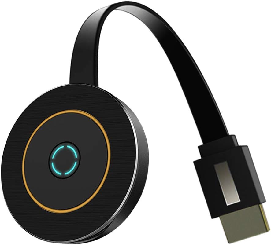 AideMeng Wireless Display Dongle 2.4G& 4K HDMI Dongle WiFi Dongle, WiFi Portable Display Adapter TV Projector, Support Airplay DLNA Miracast, Compatible with iOS/Android Smartphones