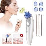 Electronic Blackhead Remover Tool Skin Peeling Acne Eliminator Remove Vacuum Cleaner Extractor Pore Suction Machine (Including 4 Stainless Acne Needles)