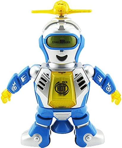 Bovillo Children's Creative Electric Dancing Robot Lights Rotating Light Music Model Toys