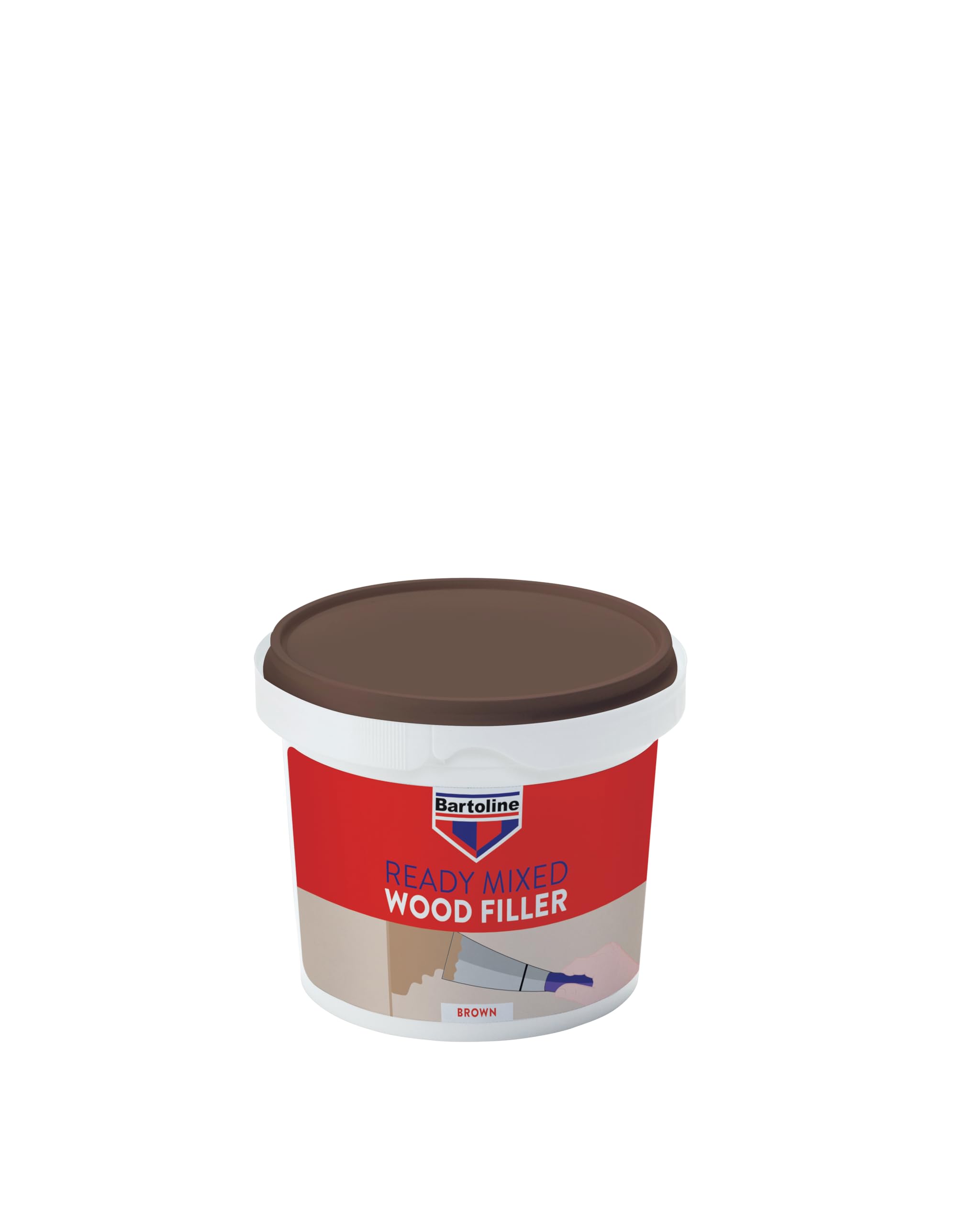 Bartoline Ready Mixed Wood Filler Brown 500g – Durable & Easy-to-Use Filler for Interior & Exterior Wood Repairs