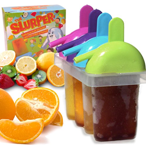 The Friendly Yeti Ice Pop Molds for Frozen Fruit Popsicles and