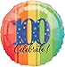 18 in. - 100th Year To Celebrate Metallic Balloon - Each