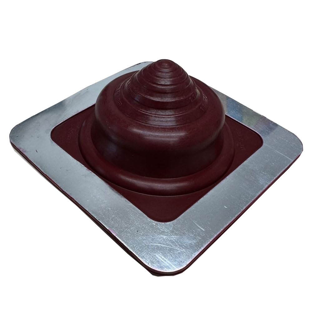 Chimsoc HT Rubber Pipe Flashing - Red High Temperature Silicone - Suits 5-55mm Diameter Pipes