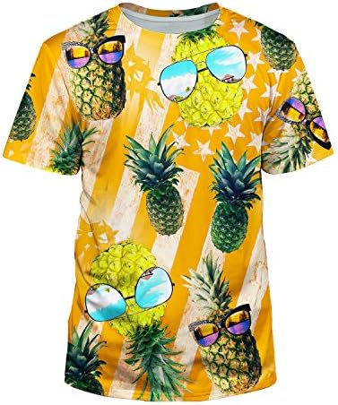 KayoleceUnisex 3D Realistic Printed Casual Short Sleeve T-Shirts