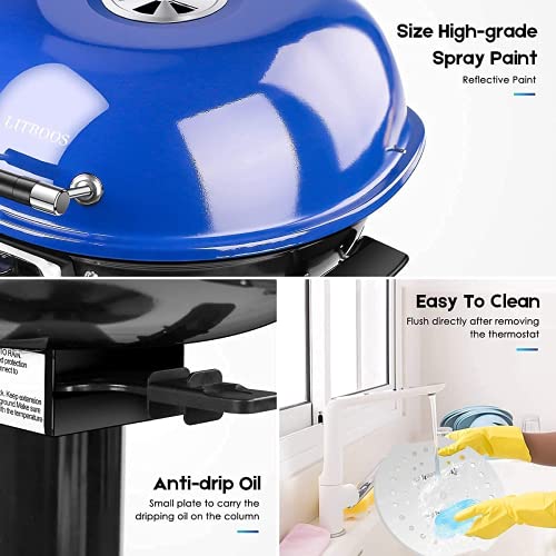 Electric BBQ Grill 15Serving Electric Grill Indoor/Outdoor BBQ Grill