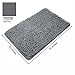 Vdomus Absorbent Microfiber Bath Mat Soft Shaggy Bathroom Mats Shower Rugs (Grey)